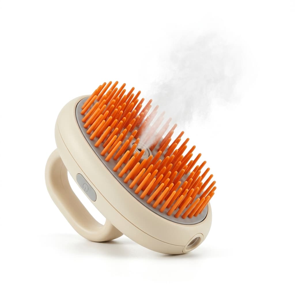 Furlivo Steam Pet Grooming Brush — active steam spray